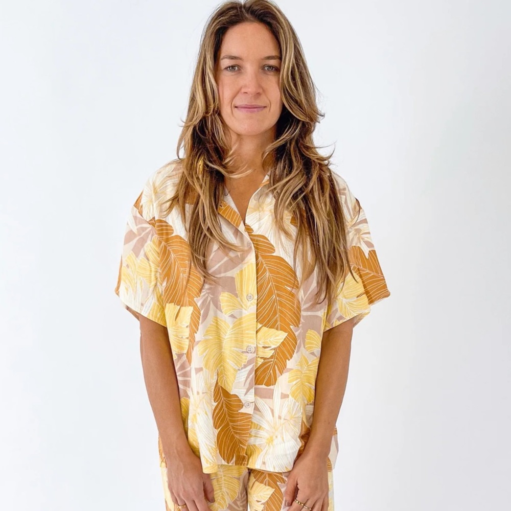 NWOT Beachly Palms Paradise Top - Sunset